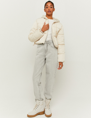 Hooded Cropped Puffer Jacket