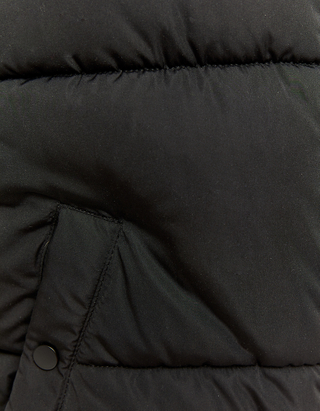TALLY WEiJL, Black Hooded Sleeveless Padded Jacket for Women
