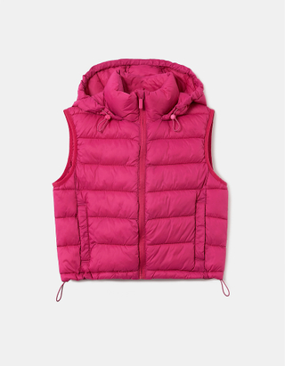 TALLY WEiJL, Ροζ Αμάνικο Padded Jacket for Women