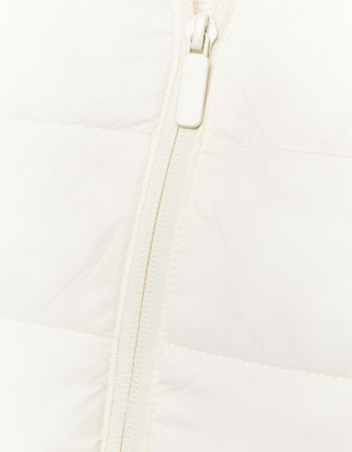 TALLY WEiJL, White Sleeveless Padded Jacket for Women