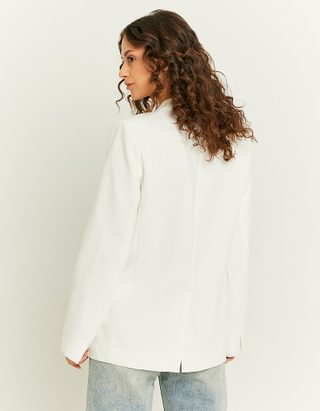 TALLY WEiJL, White Long Sleeves Blazer for Women
