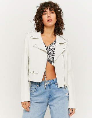 Faux Leather Biker Jacket | TALLY WEiJL 