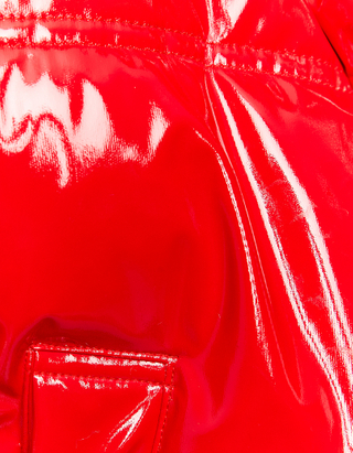 TALLY WEiJL, Doudoune rouge à effet vinyle brillant for Women