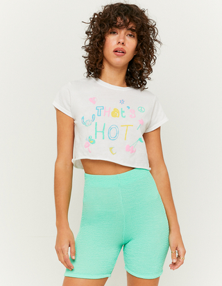 Green High Waist Cycling Leggings 