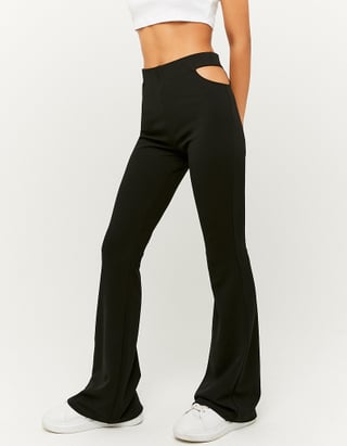 TALLY WEiJL, Legging Taille Haute Flare Noir for Women