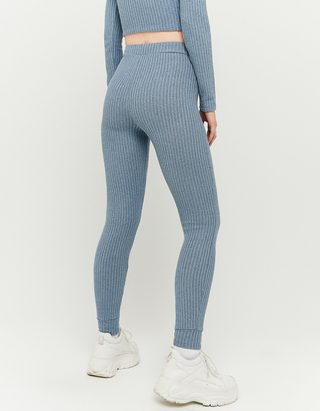 Blue Waffle Leggings | TALLY WEiJL 