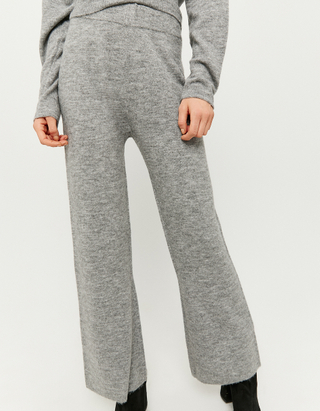 Grey Knitted Trousers