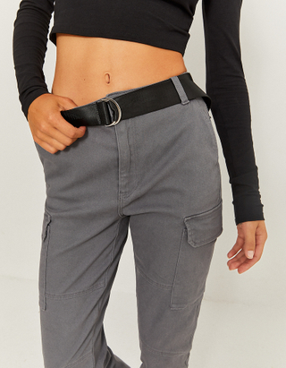 TALLY WEiJL, Pantalon cargo gris jogger fit for Women