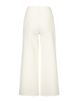 White High Waist Wide Leg Trousers 