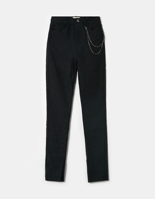 TALLY WEiJL, Pantalon Noir Taille Haute Skinny for Women