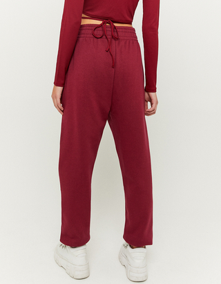 Pantaloni Larghi a Vita Alta Rossi | TALLY WEiJL Online Shop