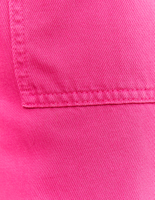 TALLY WEiJL, Różowe szerokie jeansy Utility z wysokim stanem for Women