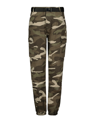 Pantaloni Cargo Camouflage con Cintura | TALLY WEiJL Online Shop