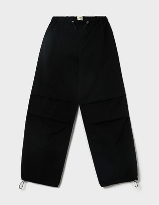 TALLY WEiJL, Czarne spodnie poszerzane ze średnim stanem for Women