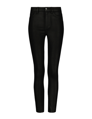 Pantaloni Skinny Neri Lucidi a Vita Alta | TALLY WEiJL Online Shop