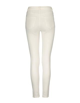 Ivory High Waist Skinny Pants | TALLY 