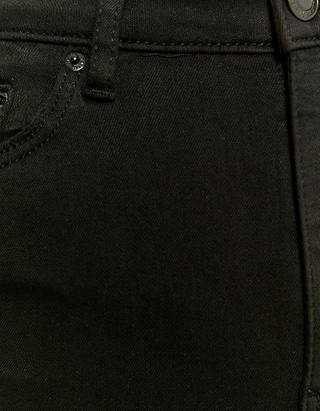 Pantalon Noir Taille Haute Skinny