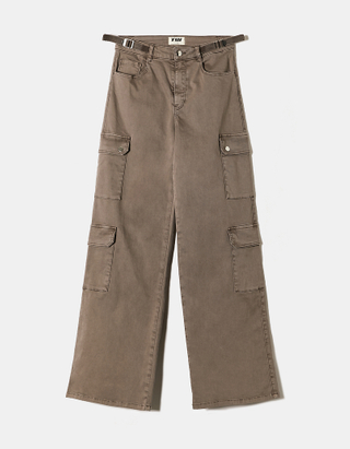 TALLY WEiJL, Pantalon large taille haute marron for Women