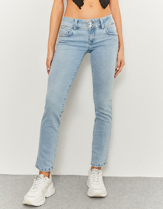 Jeans Droit Taille Basse 