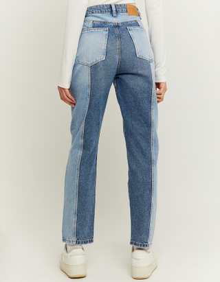 TALLY WEiJL, Jeans Mom a Vita Alta con Patchwork for Women