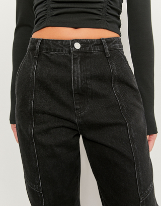 TALLY WEiJL, High Waist Slouchy Jeans With Front Seam for Women