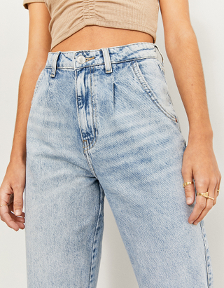 High Waist Ripped Slouchy Jeans