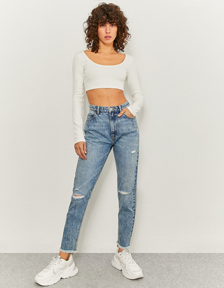 High Waist Mom Jeans | TALLY WEiJL 