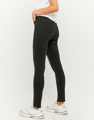 TALLY WEiJL, Czarne jeansy damskie rurki z wysokim stanem for Women