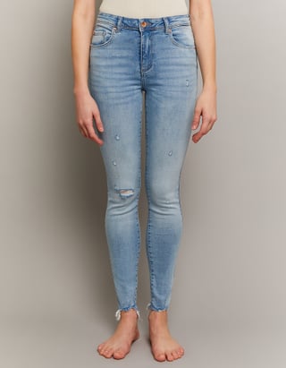 TALLY WEiJL, Mid Waist Skinny Push Up Jeans for Women