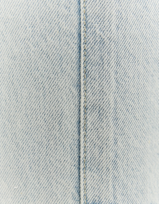 Μπλε Ψηλόμεσο Wide leg Jeans