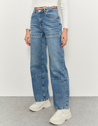 TALLY WEiJL, Jeans Taille Haute Large Fancy for Women