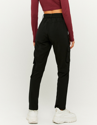 TALLY WEiJL, Pantalon Cargo Taille Haute Noir for Women