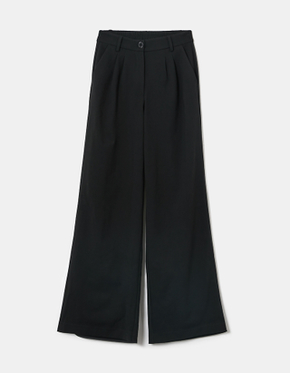 TALLY WEiJL, Pantalon Taille Haute Jambe Large Noir for Women
