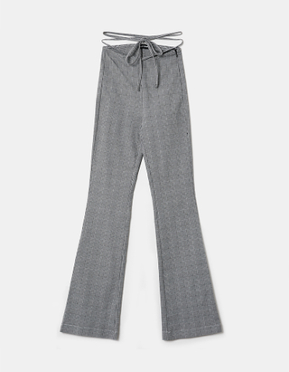 TALLY WEiJL, Grey High Waist Flare Trousers for Women