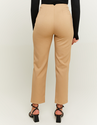 TALLY WEiJL, Brown High Waist Elegant Chinos Trousers for Women
