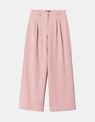 TALLY WEiJL, Pink High Waist Loose Trousers for Women