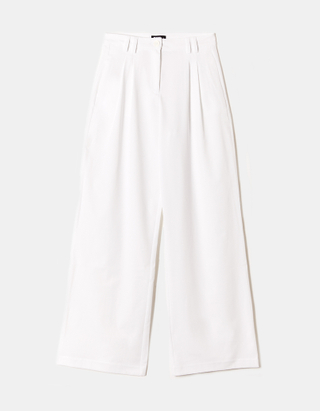 TALLY WEiJL, Pantalon loose taille haute blanc for Women