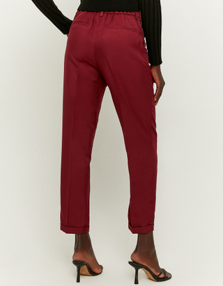 TALLY WEiJL, Pantalon Droit Taille Haute Rouge for Women