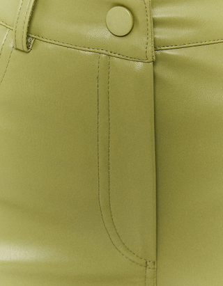 TALLY WEiJL, Pantalon Flare Taille Haute Vert for Women
