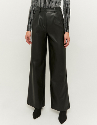 TALLY WEiJL, Pantalon Jambe Large Taille Haute Noir for Women