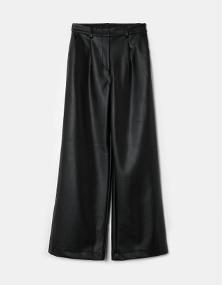 TALLY WEiJL, Pantalon Jambe Large Taille Haute Noir for Women