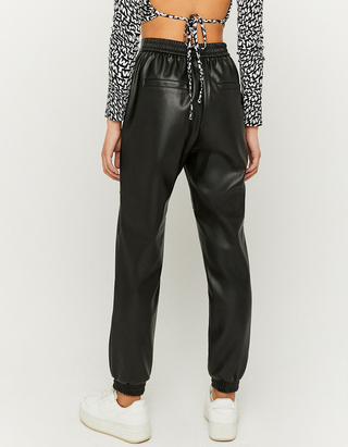 Black High Waist Joggers Trousers 