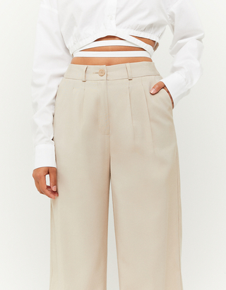 Pantaloni con Gamba Larga Leggeri a Vita Alta | TALLY WEiJL Online Shop