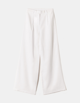 TALLY WEiJL, White High Waist Trousers for Women