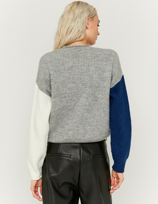 Pull Colorblock Col Rond