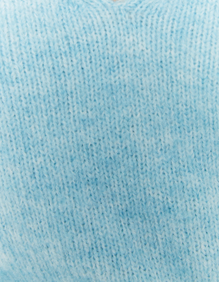 Maglione con Scollo a V Blu