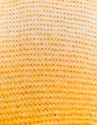 Żółty krótki sweter Tie Dye