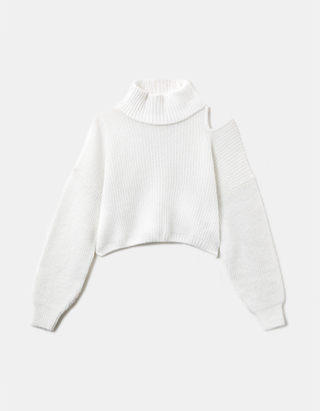 TALLY WEiJL, Pull Col Roulé Blanc for Women