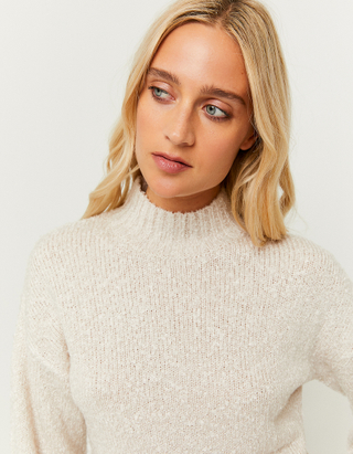 Beiger Soft Touch Pullover