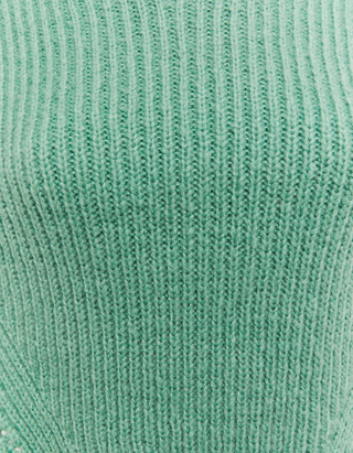 TALLY WEiJL, Zielony gruby sweter z odkrytymi plecami for Women